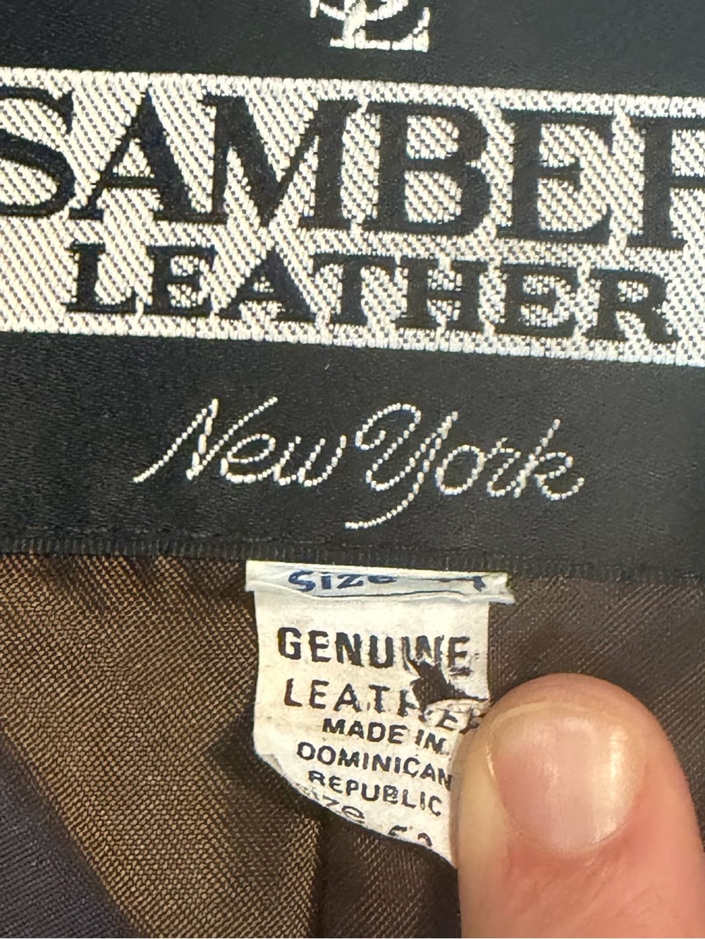 SAMBER 100% LEATHER RUST VEST 70s - Picture 15 of 16